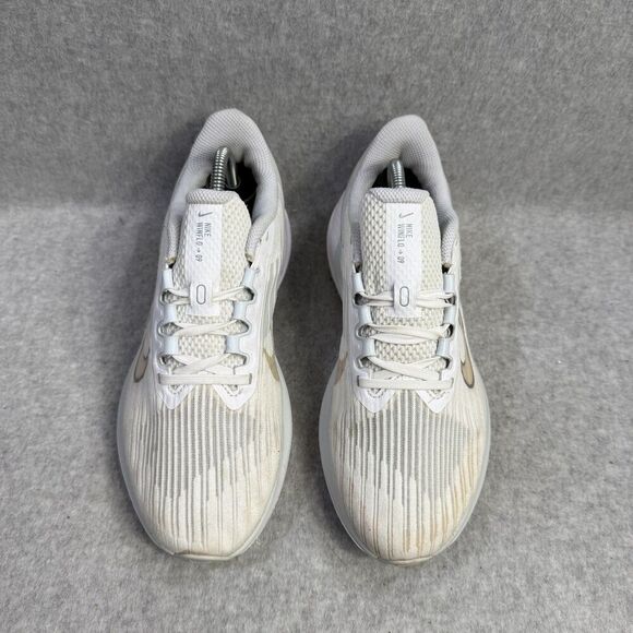 Nike Shoes Womens Size 7 Winflo 9 White Grey Athletic Running Sneaker DD8686-100 - Picture 3 of 9